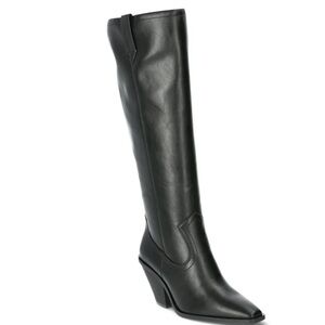 Scoop Faux Leather Knee Western Cowboy Boots